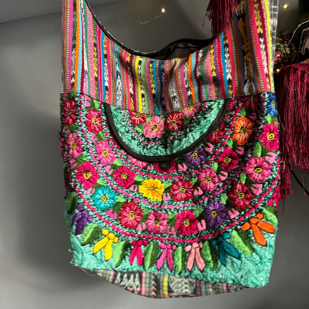 Handcrafted Guatemalan Huipil Boho Bag  One of a Kind!